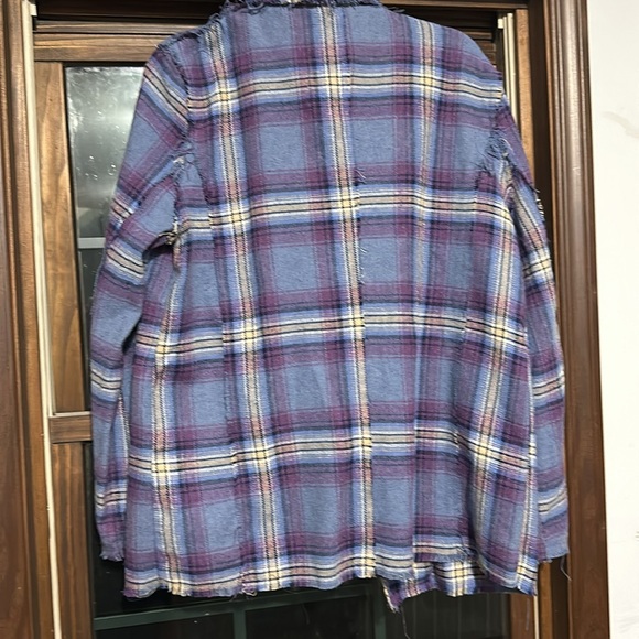 Shackett plaid with raw edge - Picture 3 of 3